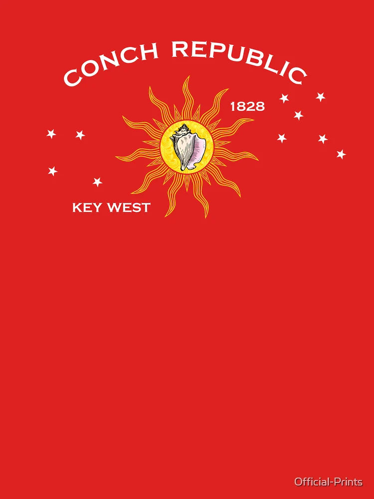 The Conch Republic! Very Cool Official Key West Florida Flag Classic T-Shirt