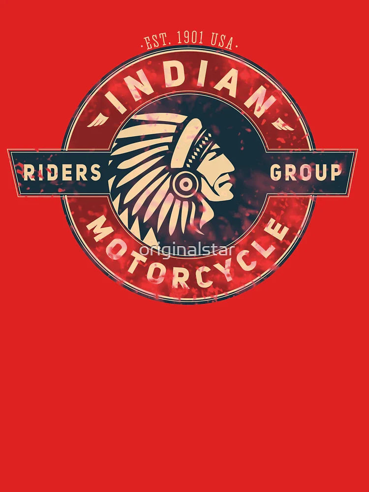India motorcycles bike riders group native america round symbol Classic T-Shirt