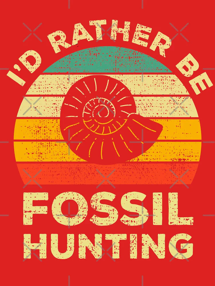 I’d Rather Be Fossil hunting Vintage Gift For Fossil Hunters Classic T-Shirt