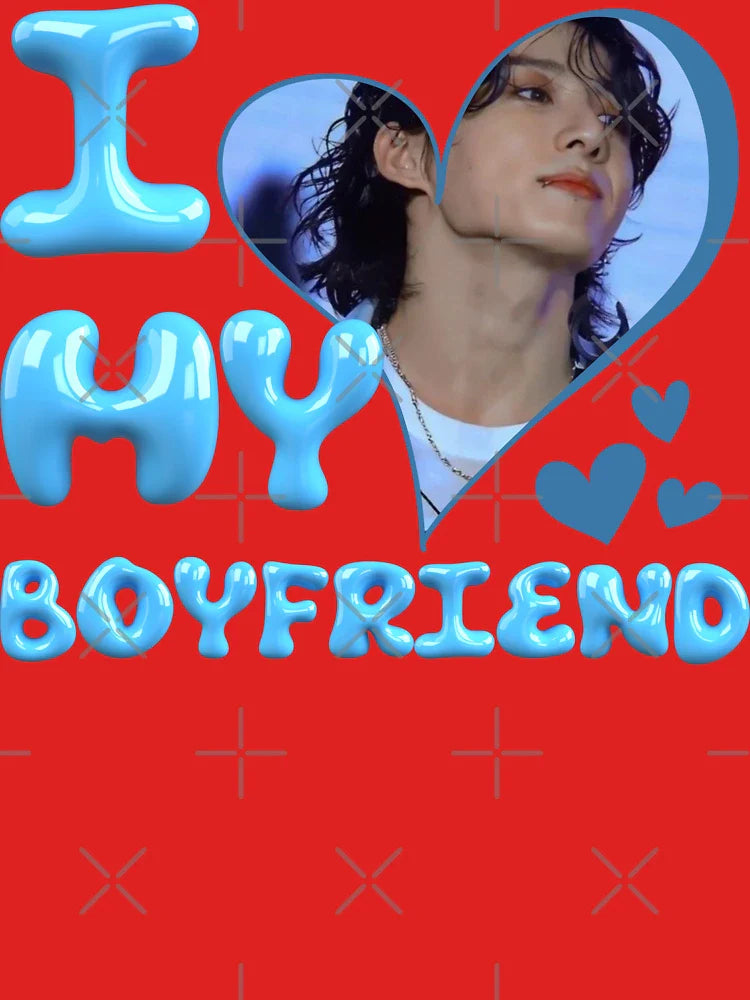 I Love My Boyfriend Jungkook Kpop BTS  Classic T-Shirt