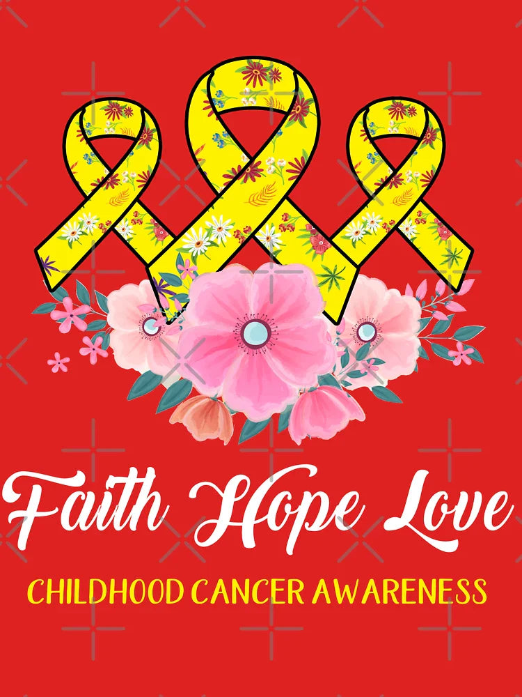 Faith Hope Love Childhood Cancer Awareness Classic T-Shirt
