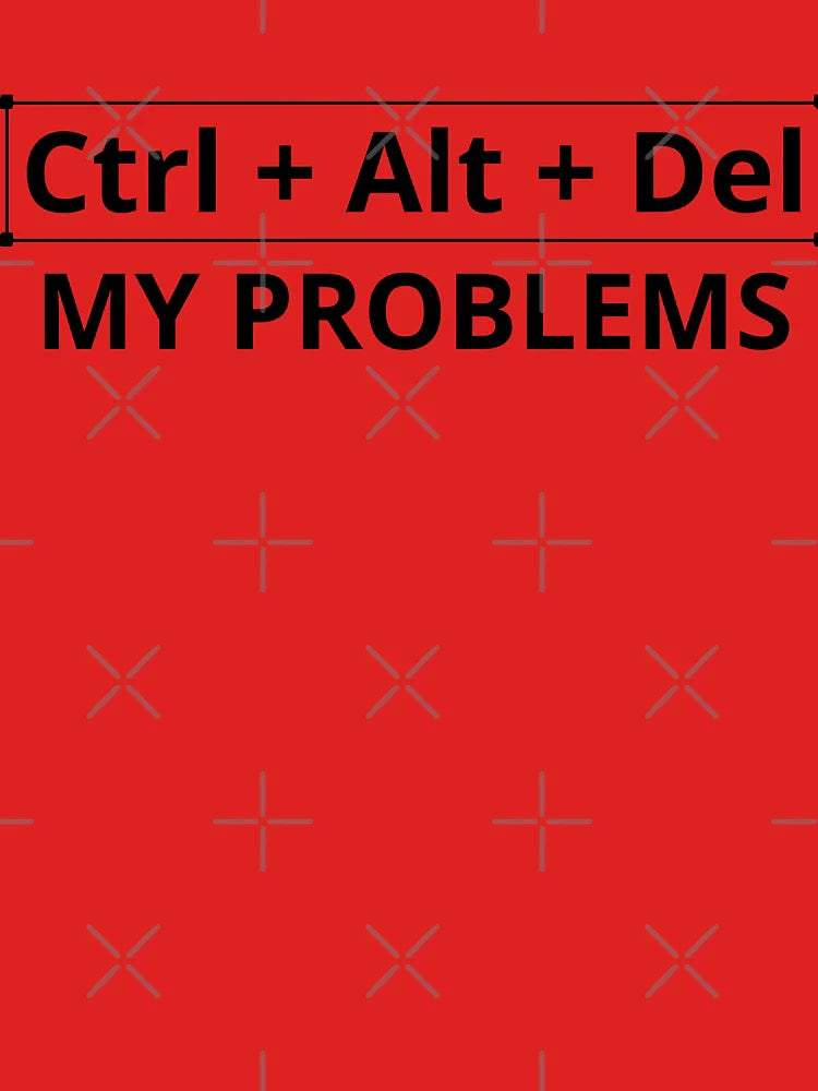 Ctrl + Alt + Del My Problems, Funny Design Classic T-Shirt