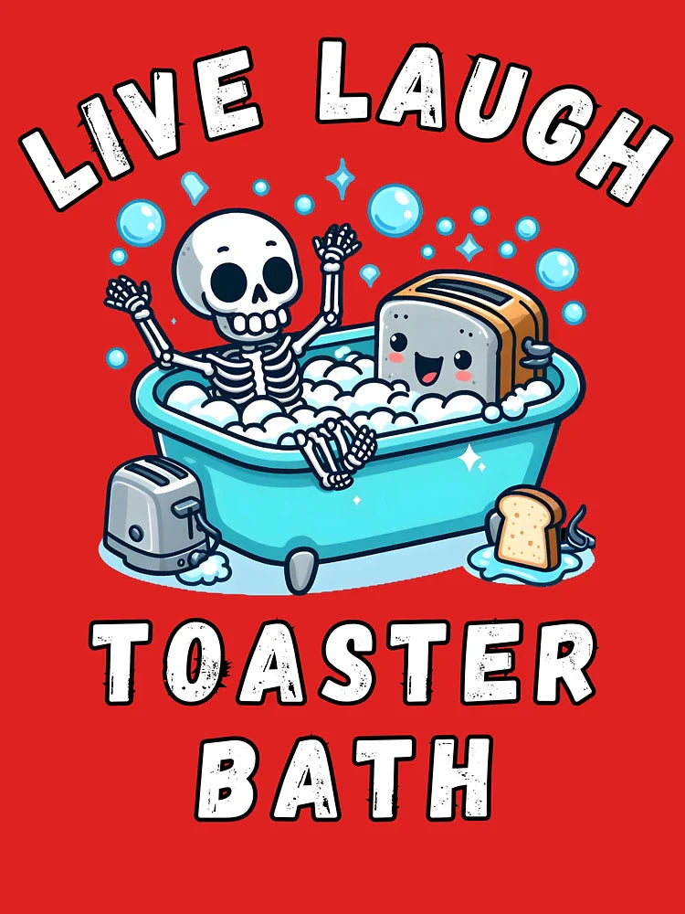 Live Laugh Toaster Bath, Sarcastic Unhinged Meme Saying, Funny Live Laugh Toaster Bath Classic T-Shirt