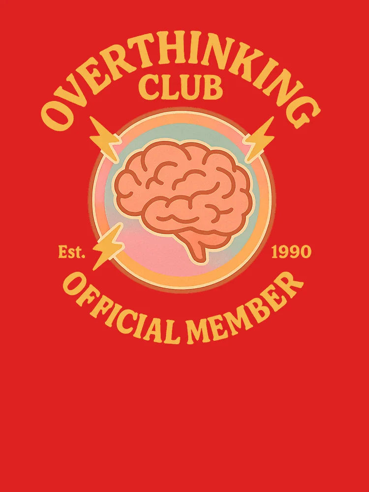 Overthinking Club – Official Member | Funny Retro Mental Health Design Classic T-Shirt