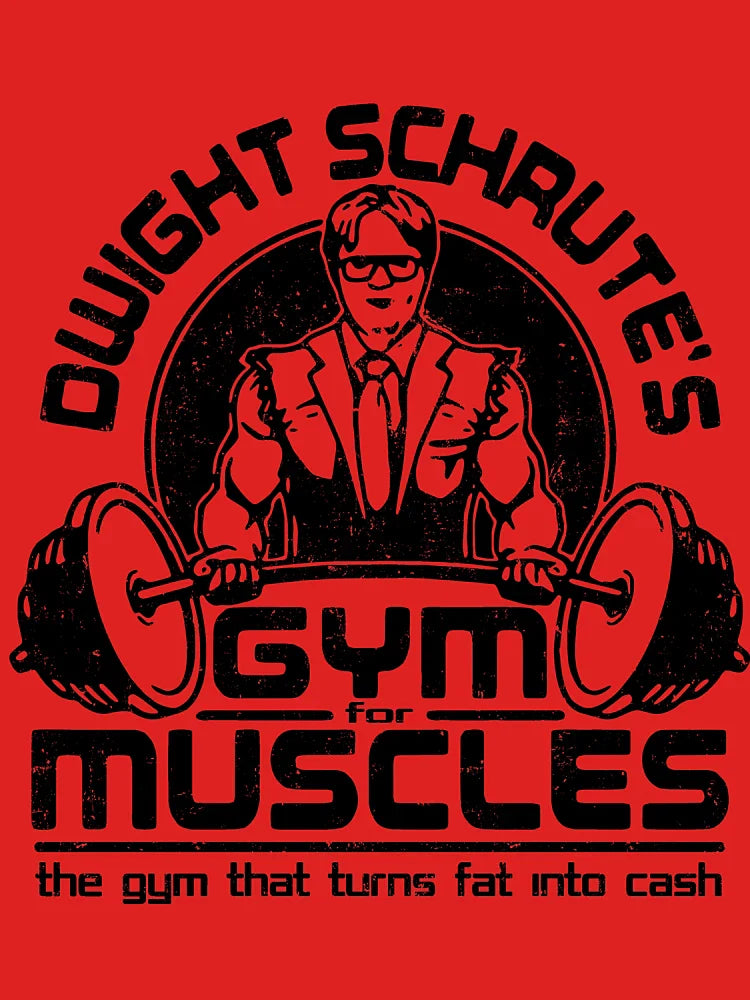 Dwight schrute’s gym for muscles the gym that turns fat into cash shirt Classic T-Shirt