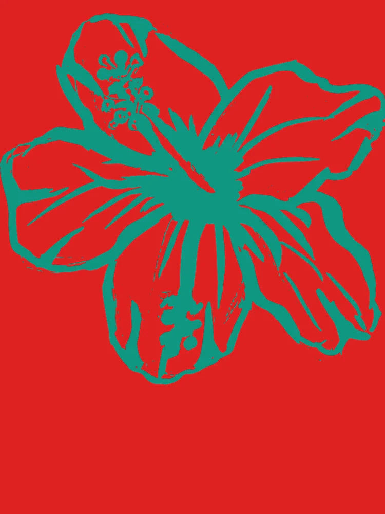 Tropical Turquoise Hibiscus flower Classic T-Shirt