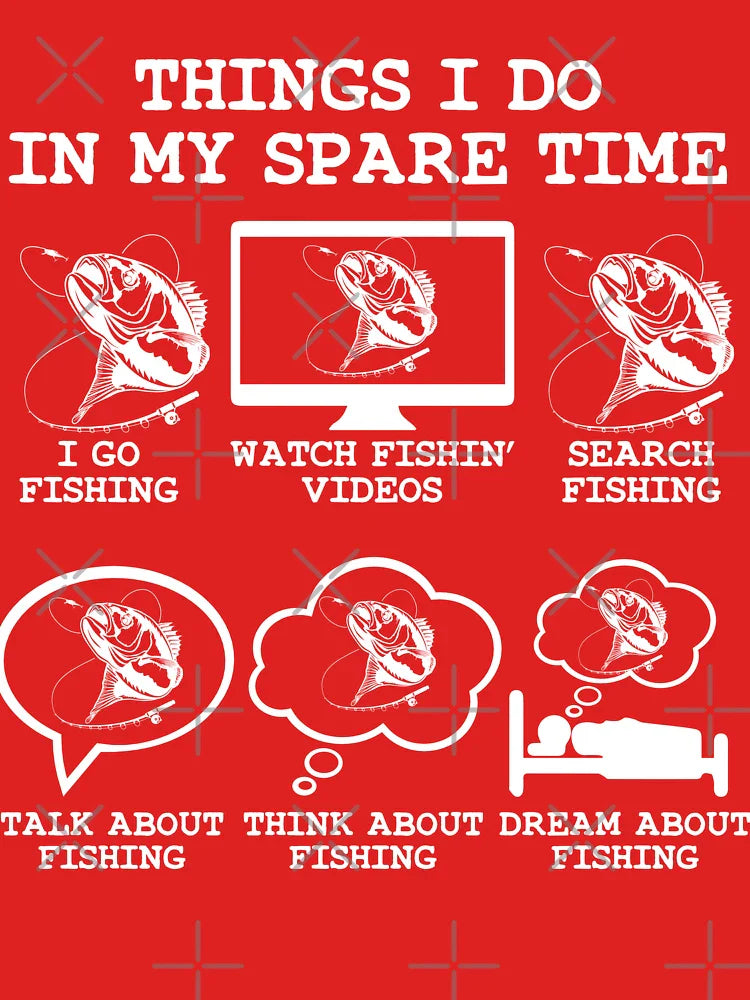 Things I Do In My Spare Time Fishing, Funny Fishing Lover Gift idea Dad brother son Classic T-Shirt