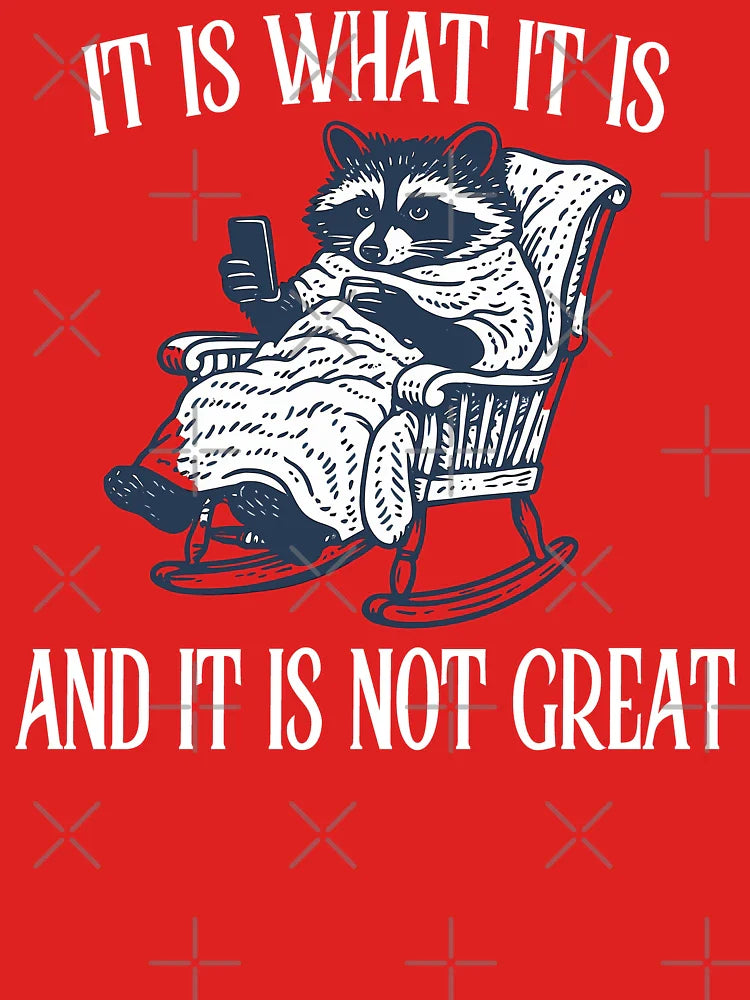 It Is What It is And It is Not Great Raccoon Meme Classic T-Shirt