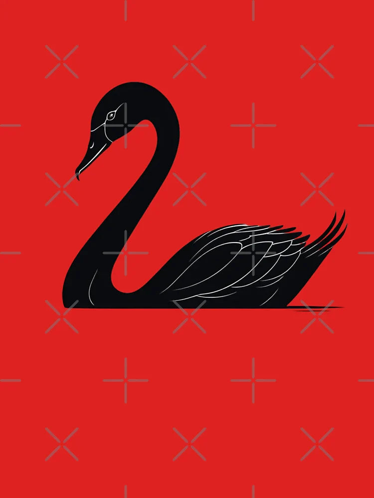 Elegance in Line: Black Swan Classic T-Shirt