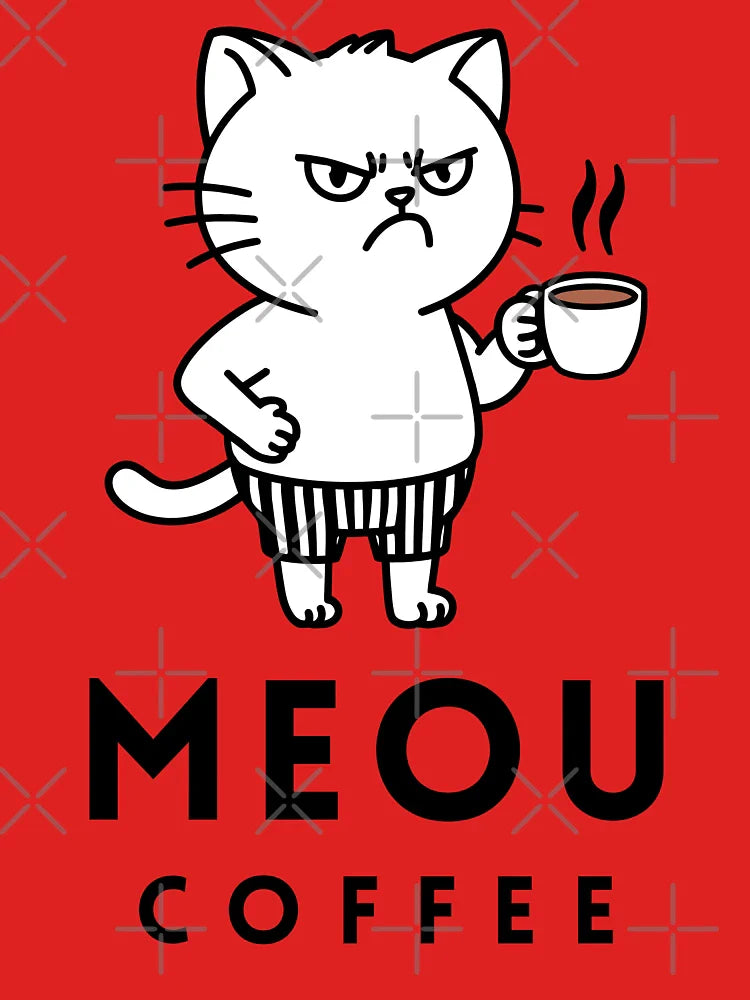 Cute Cat Meou Coffee - Raloel  Classic T-Shirt