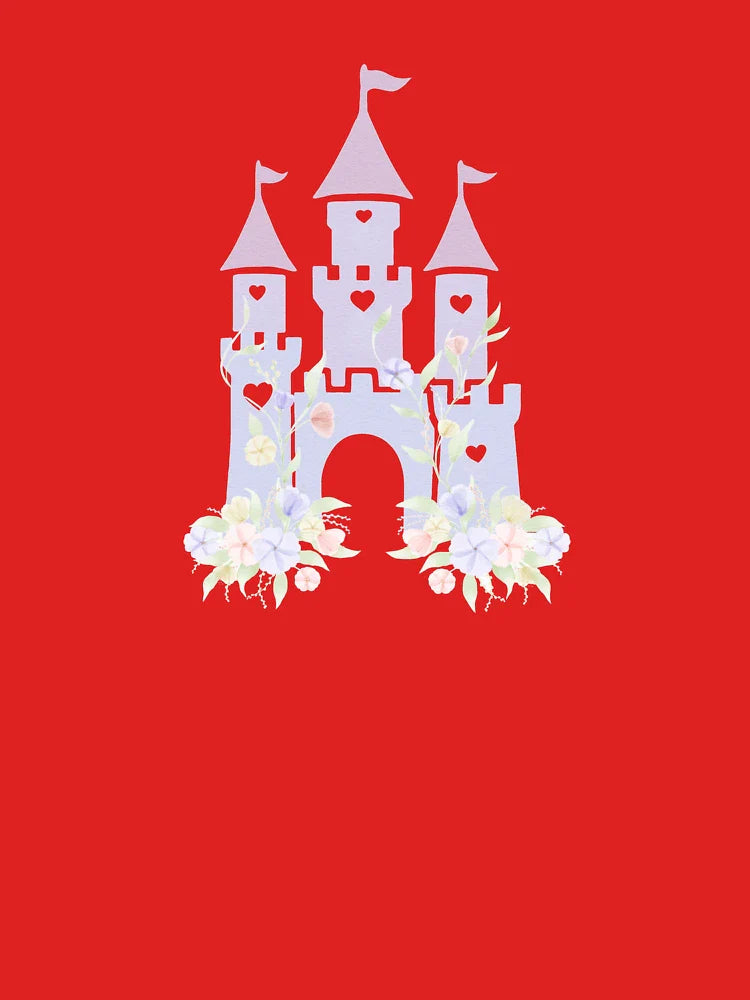 Watercolor pastel flourish princess castle Classic T-Shirt