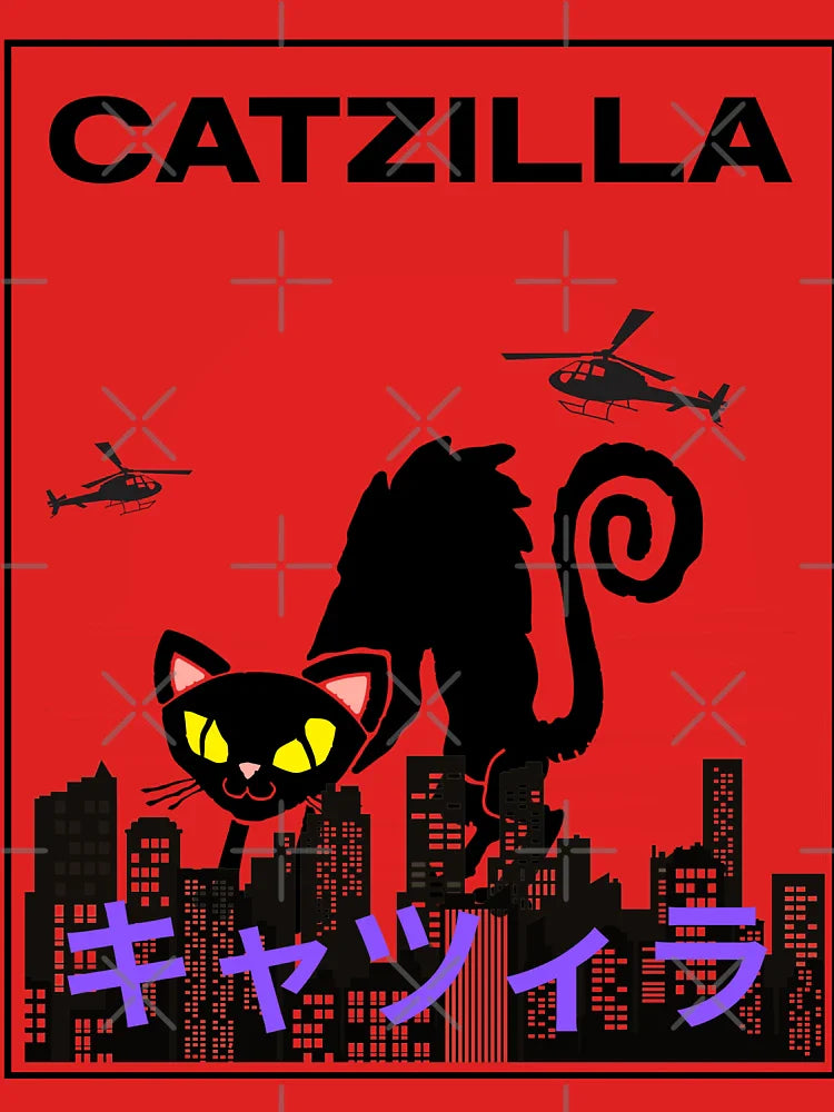CatZilla â€“ Kawaii Kaiju Cat in Tokyo Sunset T-Shirt Classic T-Shirt