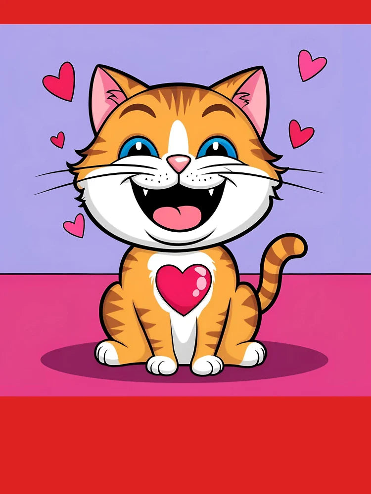 Super cute laughing cat with blue eyes Classic T-Shirt