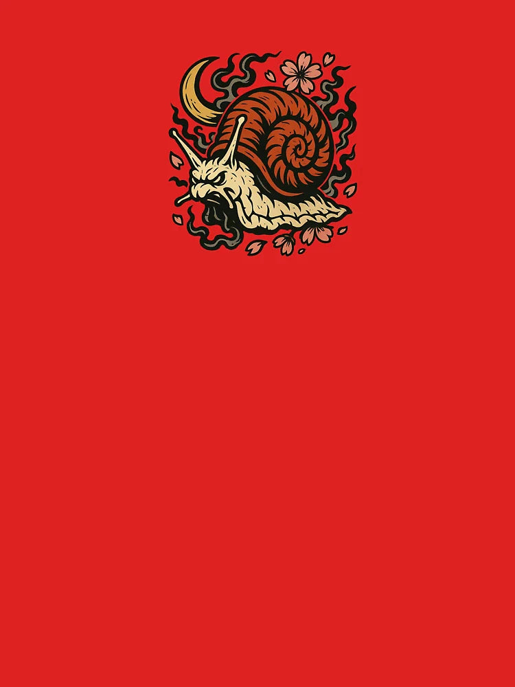 Mystical Snail Spirit with Cherry Blossoms – Japanese Tattoo Style Classic T-Shirt
