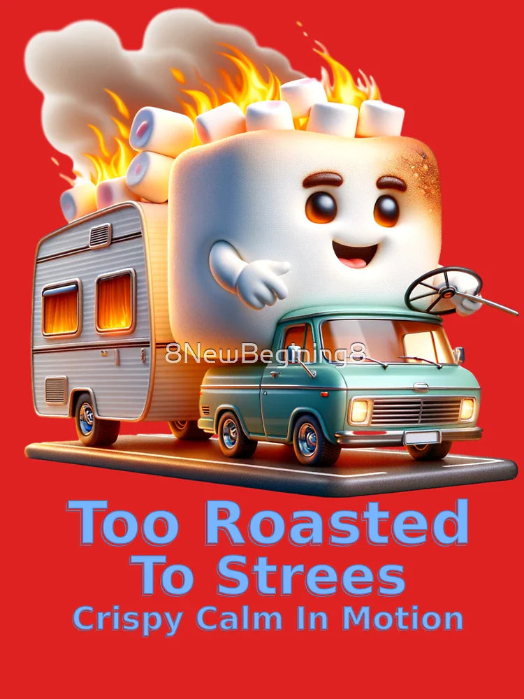 Too Roasted To Stress – Crispy Calm in Motion Classic T-Shirt