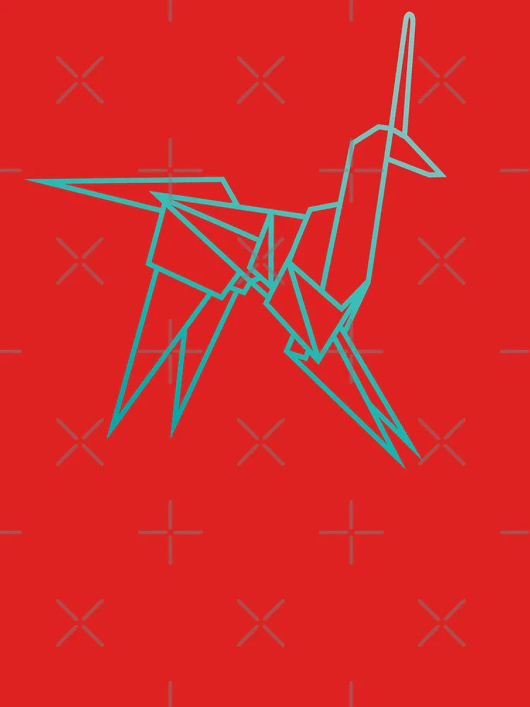 Blue Blade Runner Origami Unicorn Classic T-Shirt