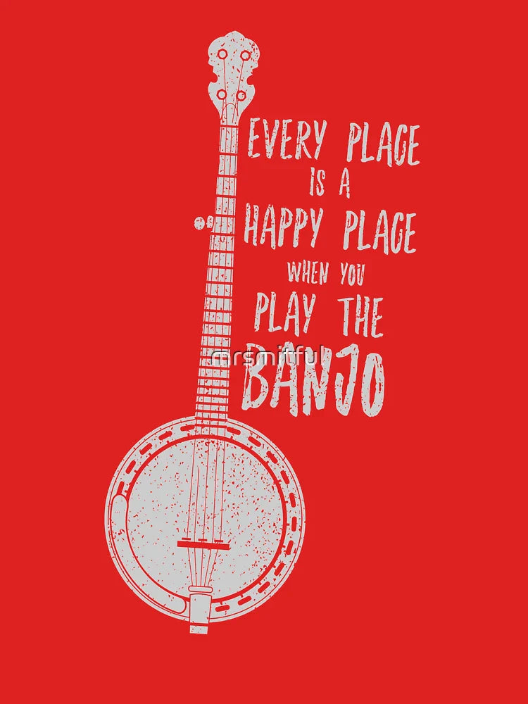 Funny Banjo Shirt - Folk Bluegrass Newgrass Rock T-shirt Classic T-Shirt