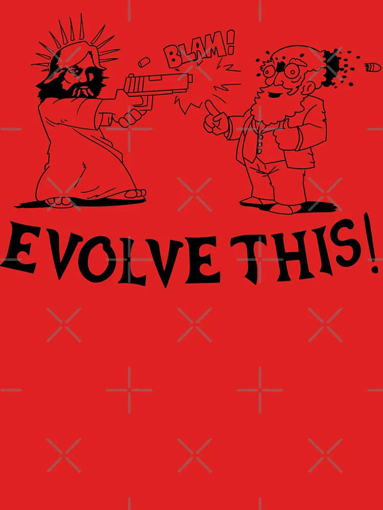 Jesus and Darwin - Evolve This Classic T-Shirt