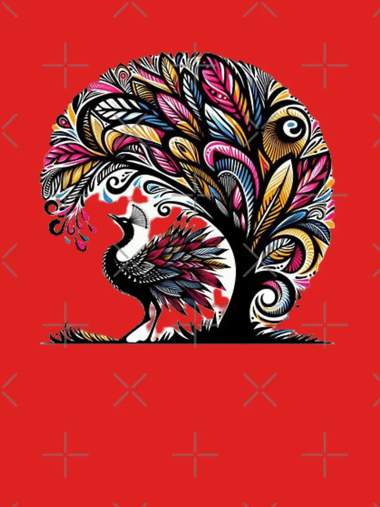 Tribal Art Style, Proud Peacock  Classic T-Shirt