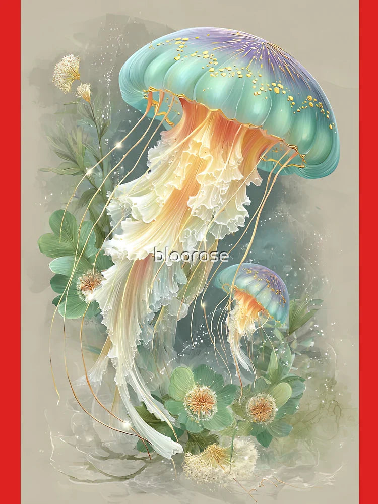 Gilded Bloom: A Jellyfish Jewel Classic T-Shirt