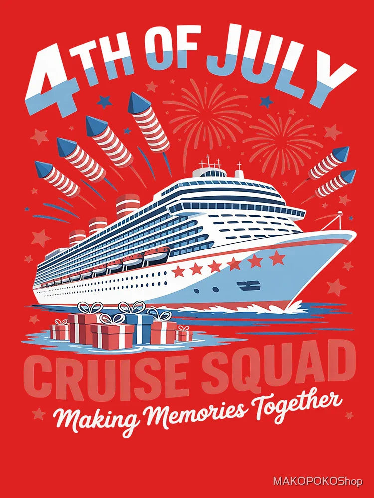 4th Of July Cruise Cruising Squad 2025 USA Patriotic Crew Classic T-Shirt