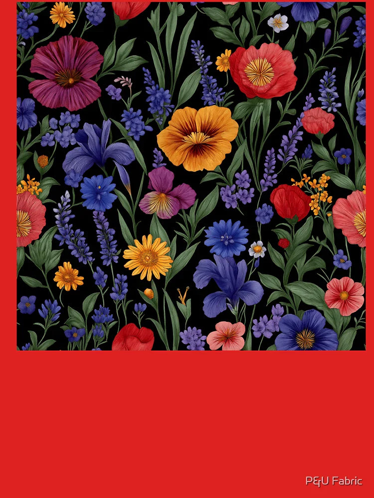 Lavender, Iris,and daisy at night  Classic T-Shirt