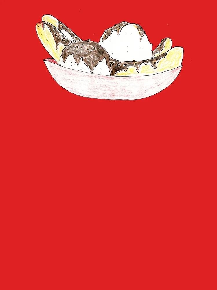 Banana Split Pencill Illustration for Classic T-Shirt