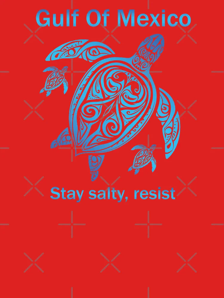 Gulf Of Mexico Forever, Sea Turtle Stay Salty, Resist Classic T-Shirt