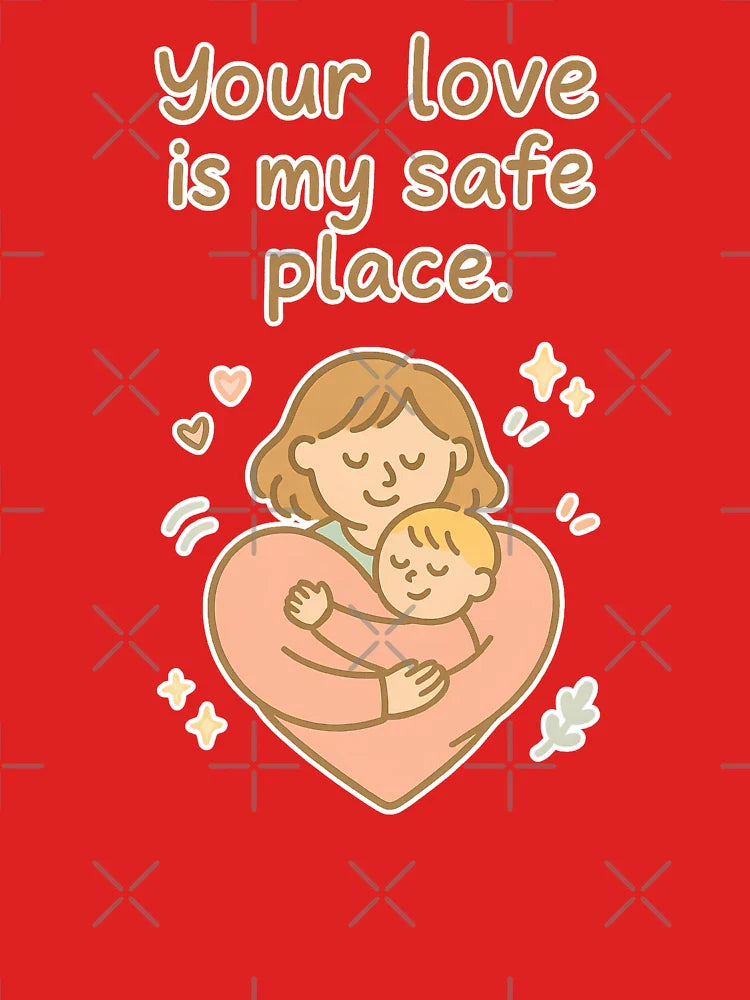 Your Love Is My Safe Place – Romantic Doodle Typography Classic T-Shirt