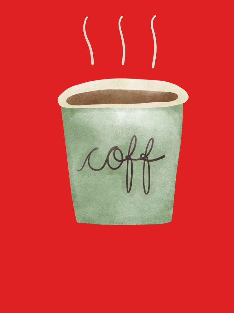 Watercolor Coffee Cup – Cute Minimalist Drink Art Classic T-Shirt
