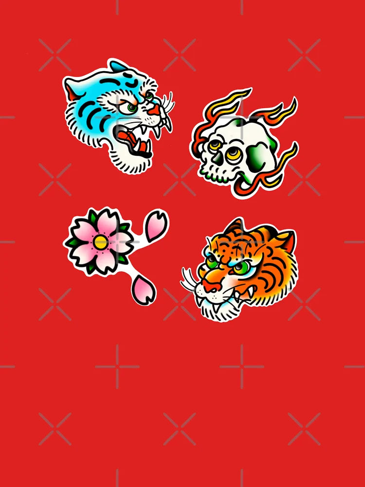 Japanese trad sticker sheet  Classic T-Shirt