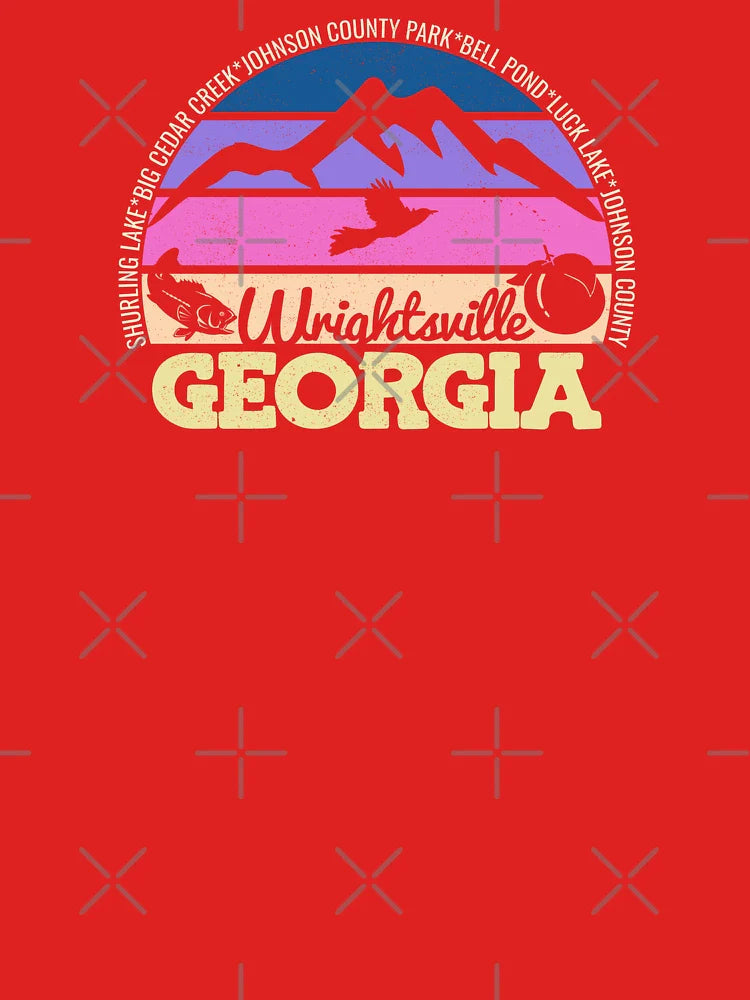 Wrightsville Georgia Sunset Retro Vintage Local Pride Logo Classic T-Shirt