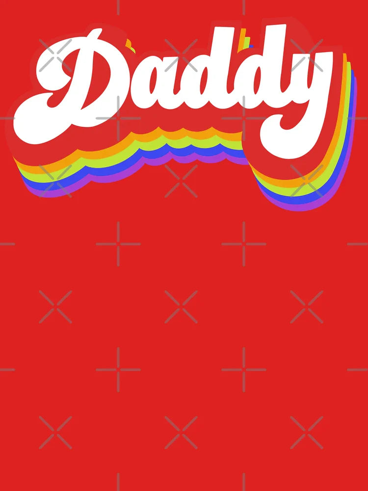 Rainbow Daddy Script Classic T-Shirt