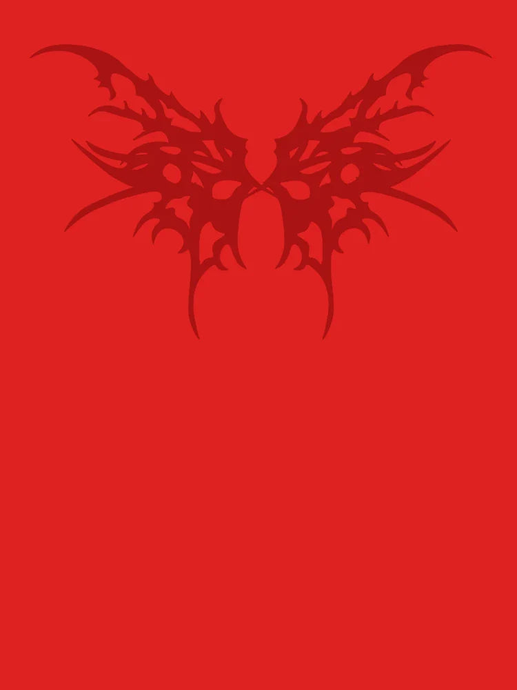 Red Cyber Sigilism Butterfly  Classic T-Shirt