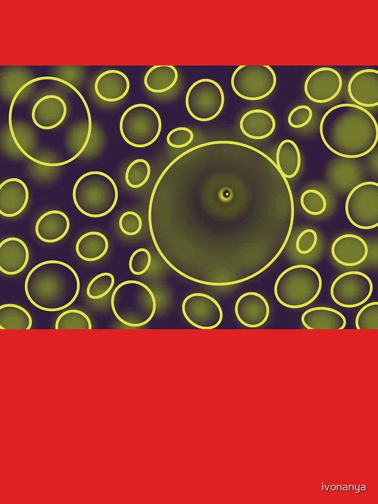 Glowing circles in space Classic T-Shirt