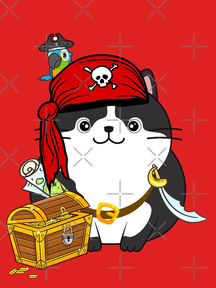 Halloween Pirate Fat cat  Classic T-Shirt