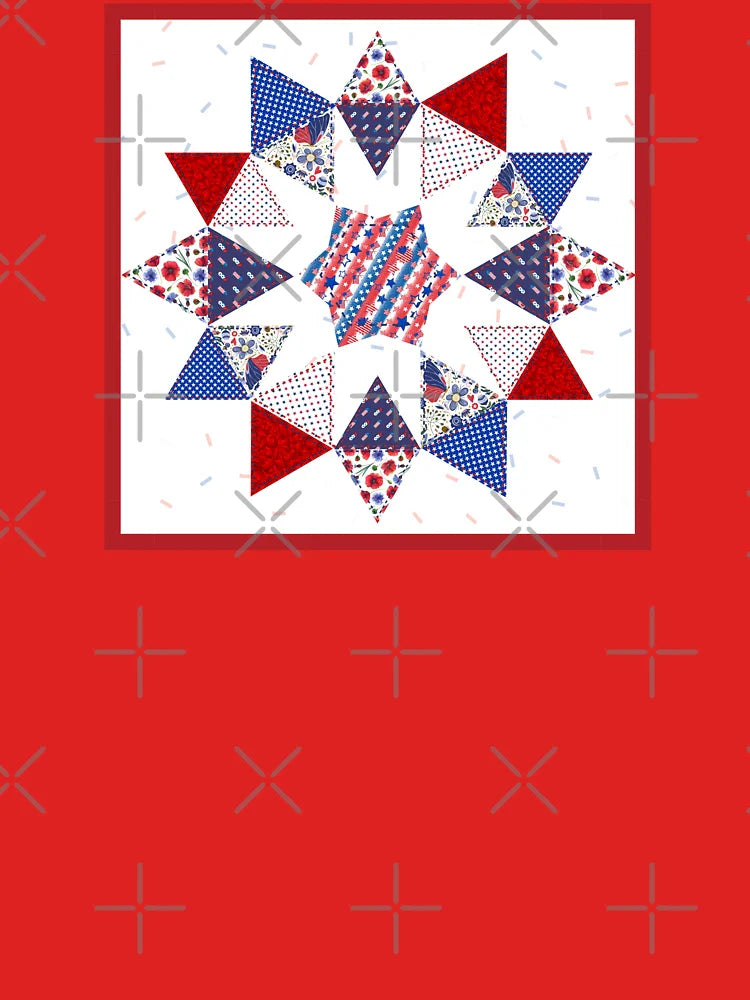 4th of July Quilt Block Classic T-Shirt
