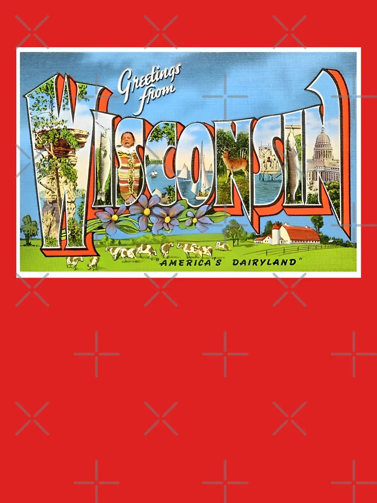 Retro Wisconsin Travel Design Classic T-Shirt