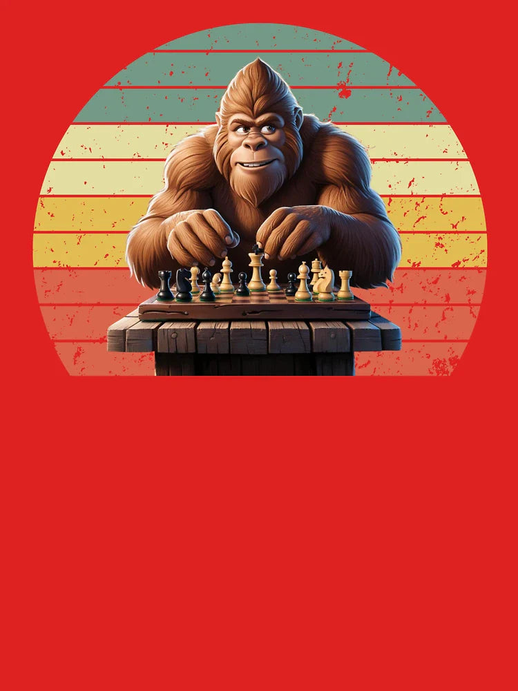 Vintage Bigfoot Playing Chess Classic T-Shirt