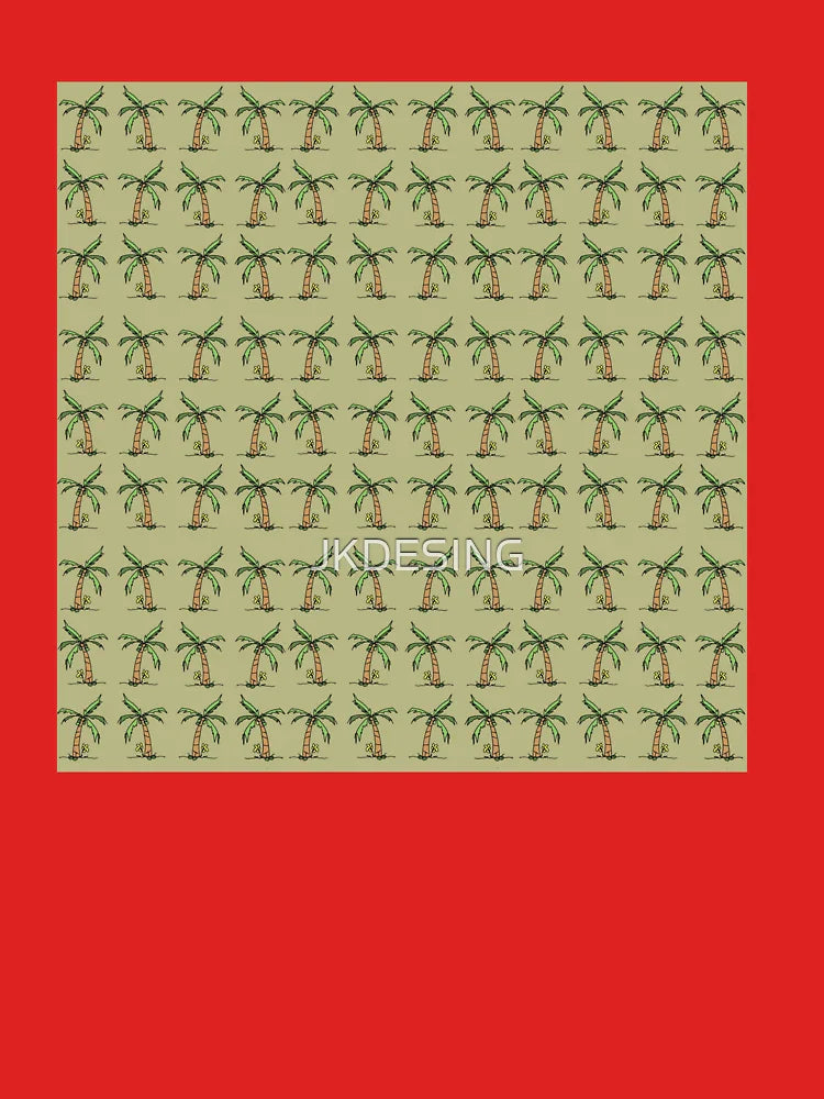 Tropical Palm Tree Seamless Pattern Classic T-Shirt