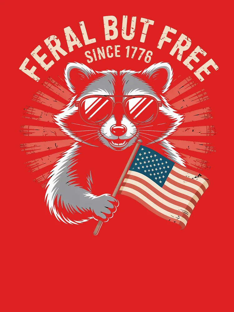 Feral But Free Since 1776 – Feral But Free 4th of July Classic T-Shirt
