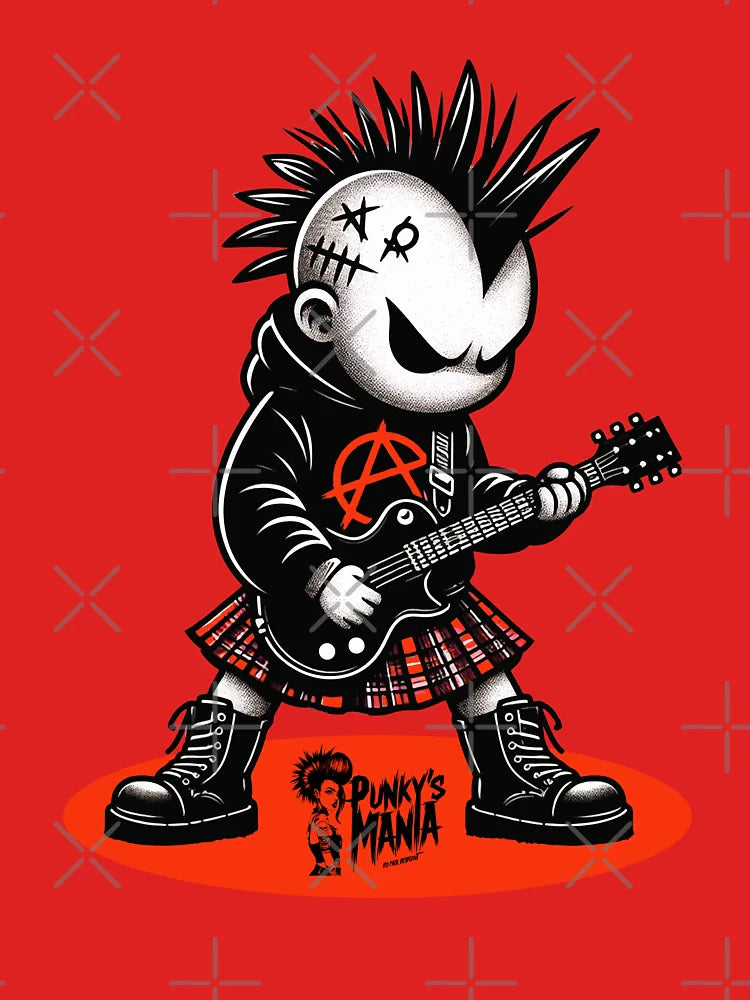 Punky's Mania Little Punk Guitar Kilt Anarchy Classic T-Shirt