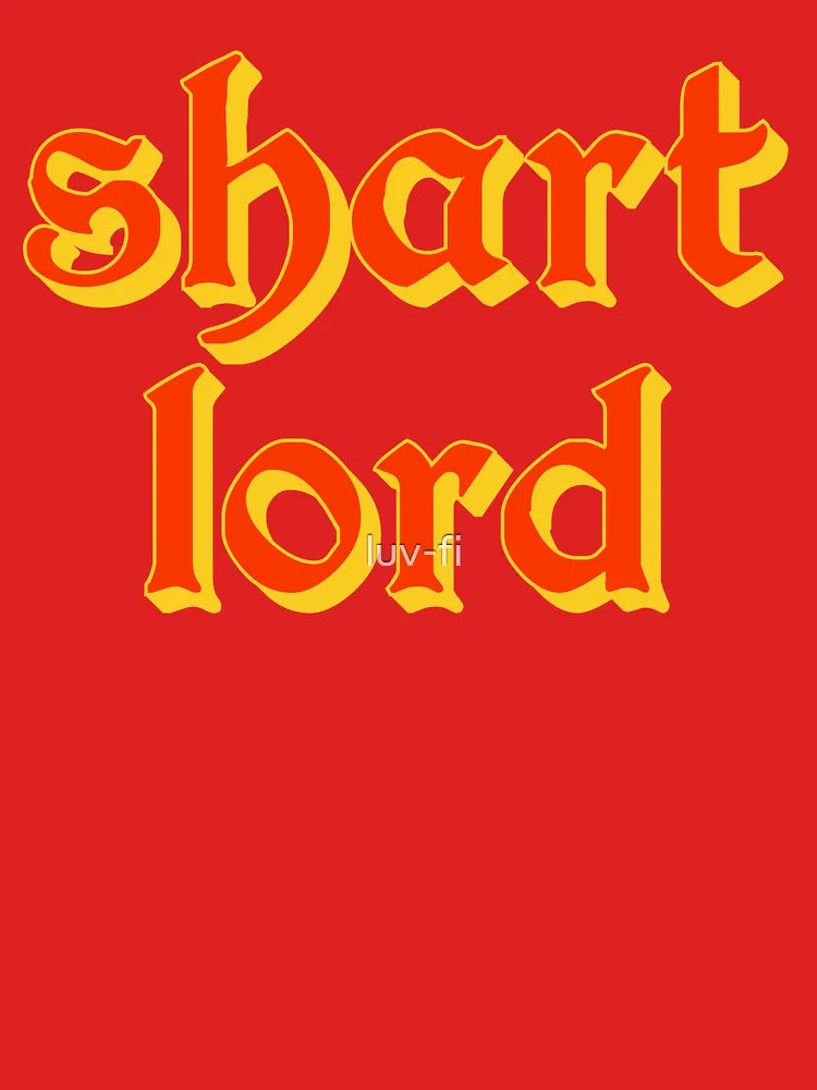Shart Lord in Orange Medieval Typography Classic T-Shirt