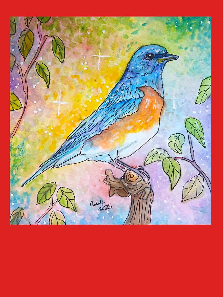 Blue Bird in a Tree Classic T-Shirt