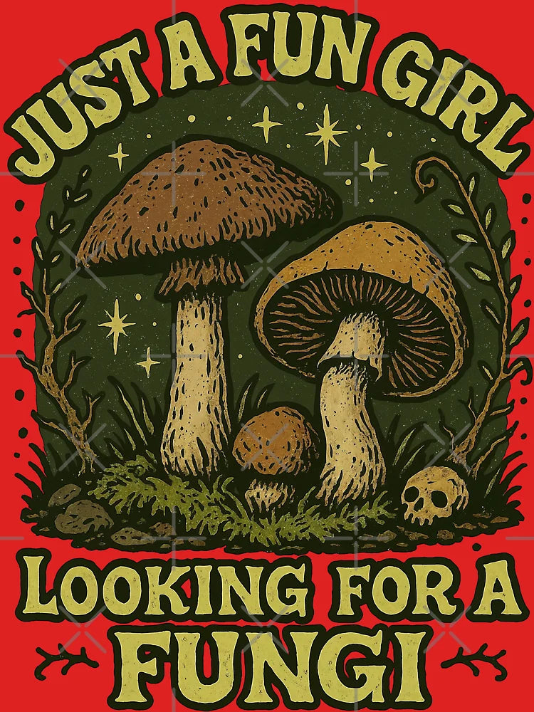 Copy of Just a Fun Girl Looking for a Fungi – Cute Mushroom Pun Design Classic T-Shirt