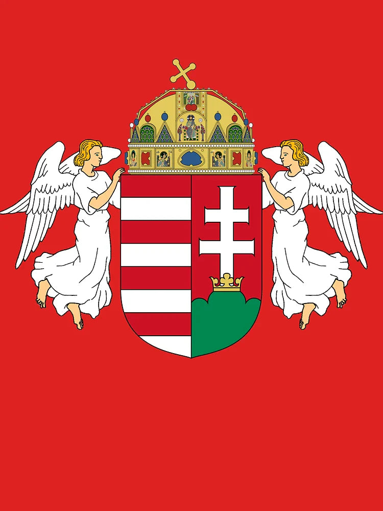 Kingdom of Hungary Emblem with Angels Classic T-Shirt