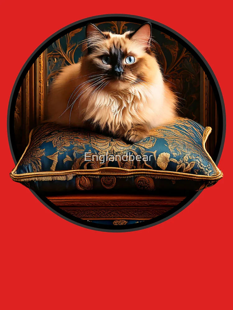 Regal Birman Cat Blue Eyes Gold Classic T-Shirt