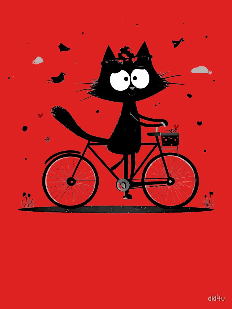 Biking cat Classic T-Shirt