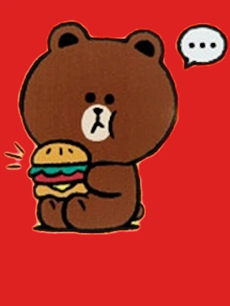 Brown - Eating a burger! Classic T-Shirt