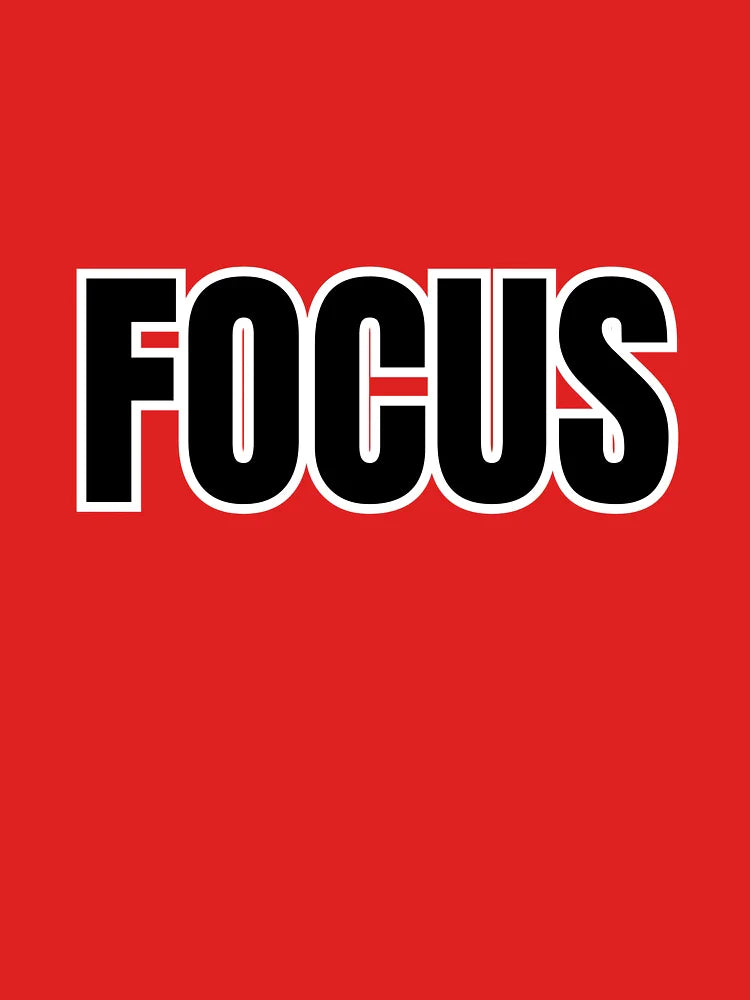 FOCUS - Minimal Motivational Typography Design Classic T-Shirt